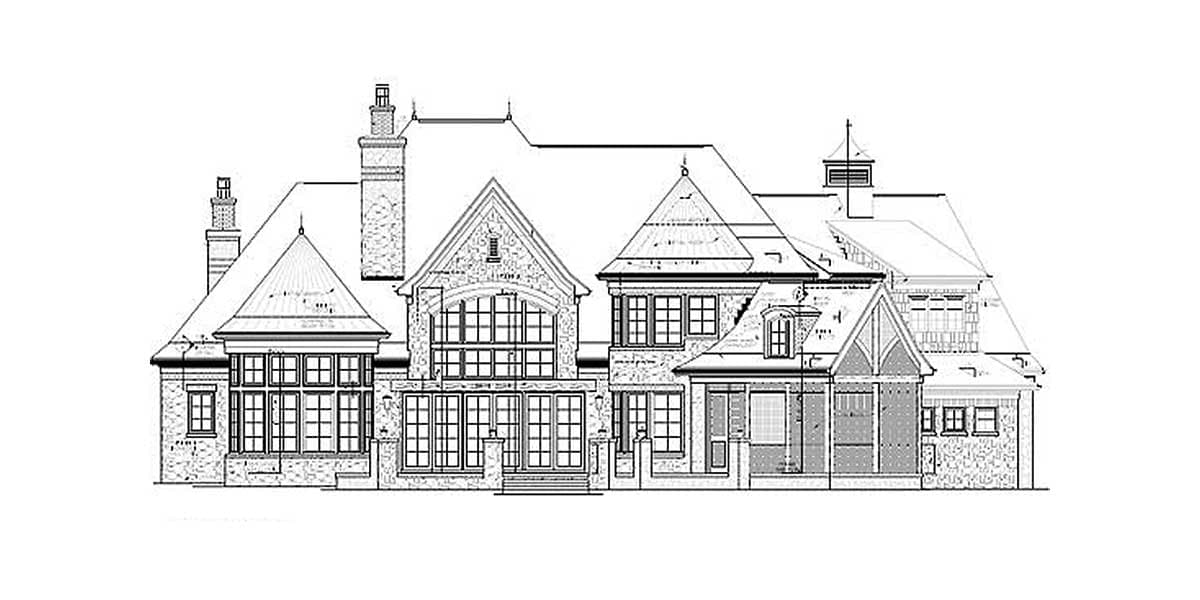 Plan 17528LV: Stone and Brick French Country Home Plan - Image #21 - European, French Country