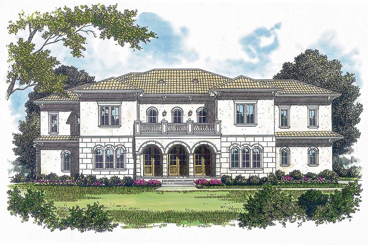 Plan 17539LV: 5-Bed Mediterranean Stunner - Image #25 - European, Mediterranean