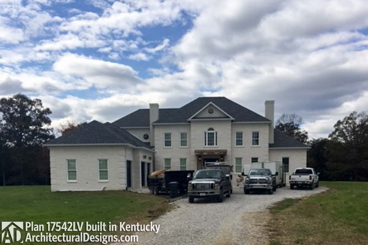 build gallery item - House Plan 17542LV coming to life in Kentucky!