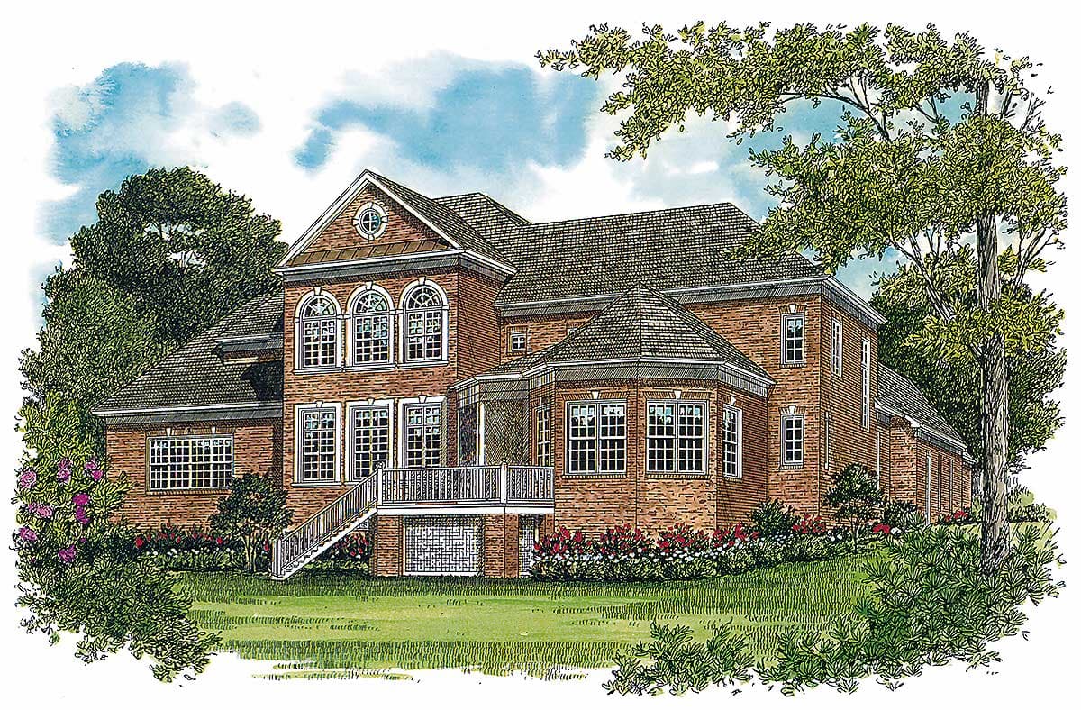 Plan 17542LV: Twin Chimneys - Image #13 - Colonial, Georgian, Traditional