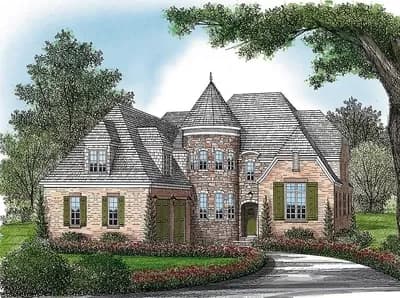 Elegant Curved Turret