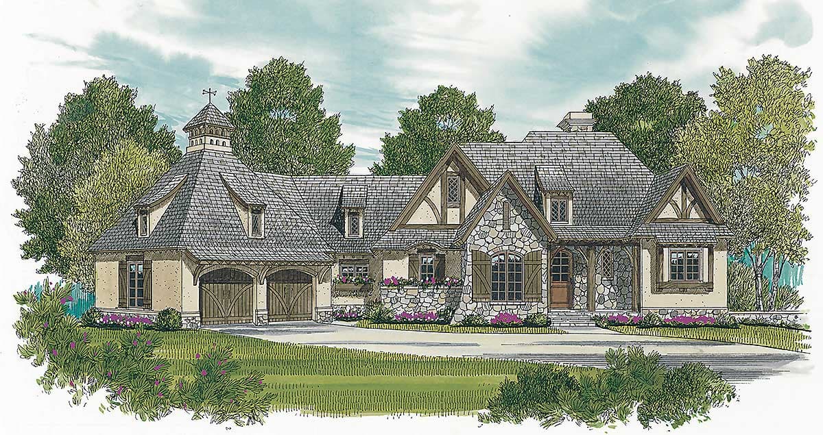 Plan 17608LV: Fantastic Views - Image #7 - European, French Country, Tudor