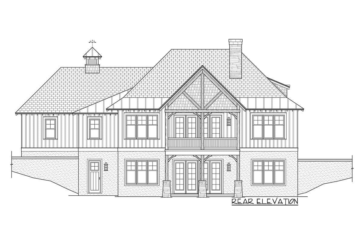 Plan 17650LV: Rugged Craftsman Home for a Sloping Lot - 2764 Sq Ft - Architectural Designs - Image #14 - Cottage, Craftsman, Mountain, Rustic
