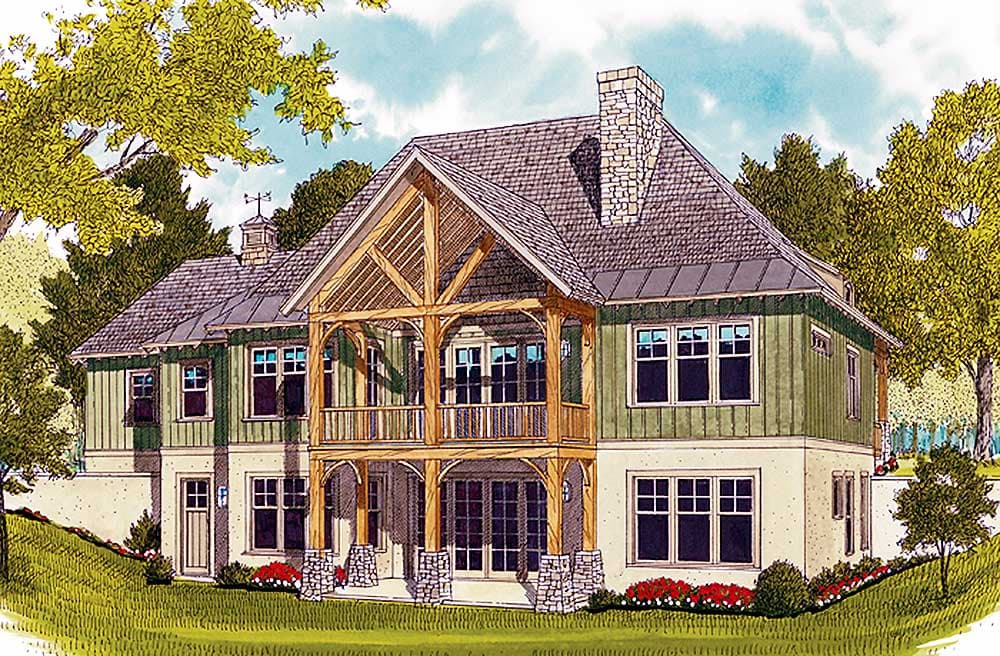 Plan 17650LV: Rugged Craftsman Home for a Sloping Lot - 2764 Sq Ft - Architectural Designs - Image #11 - Cottage, Craftsman, Mountain, Rustic