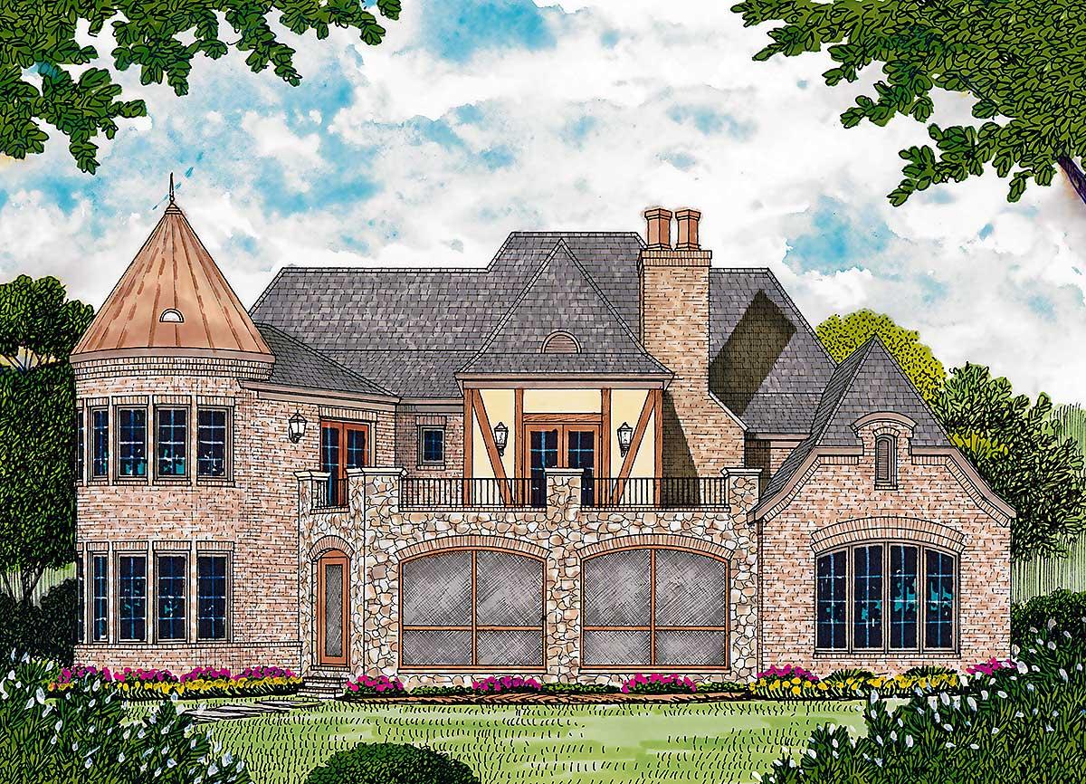 Plan 17691LV: French Country Manor - Image #4 - European, French Country