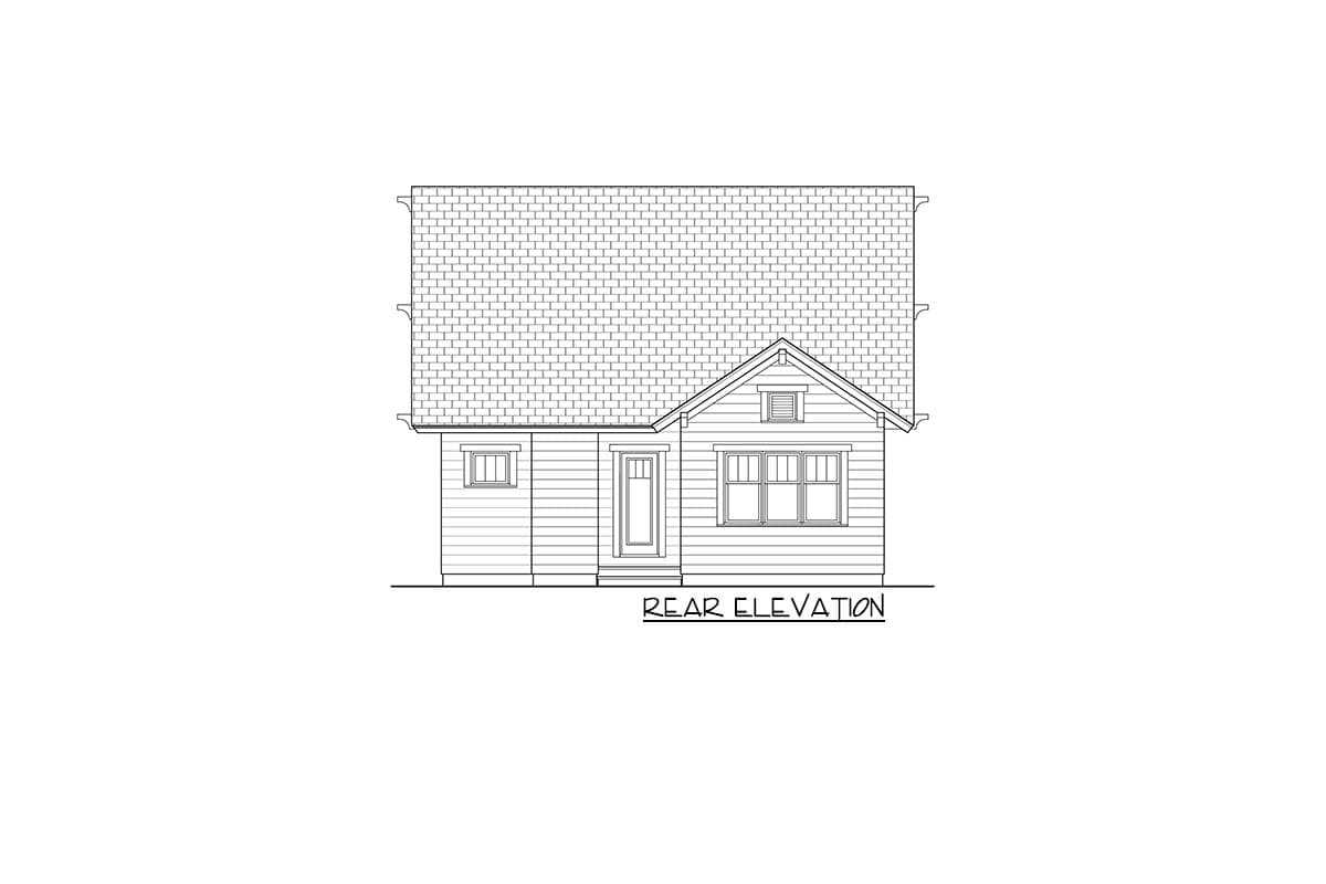 Plan 17732LV: Long and Narrow Craftsman House Plan - Image #4 - Craftsman, Northwest