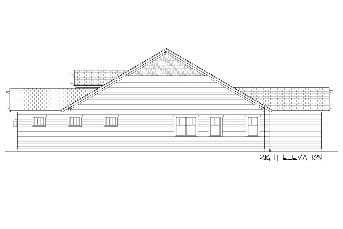 Plan 17732LV: Long and Narrow Craftsman House Plan - Image #5 - Craftsman, Northwest