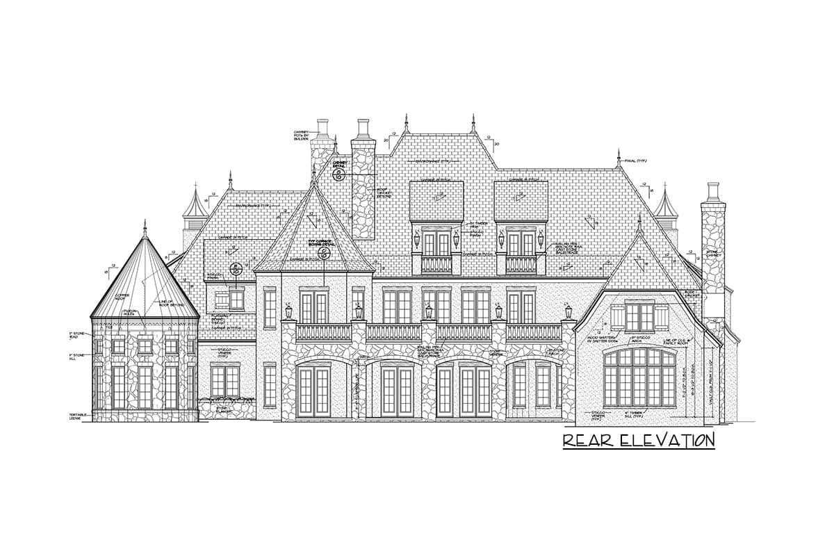 Plan 17751LV: Grand French Country Chateau - Image #4 - European, French Country