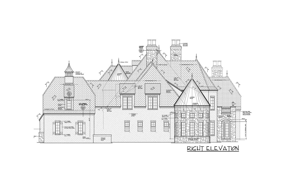 Plan 17751LV: Grand French Country Chateau - Image #5 - European, French Country