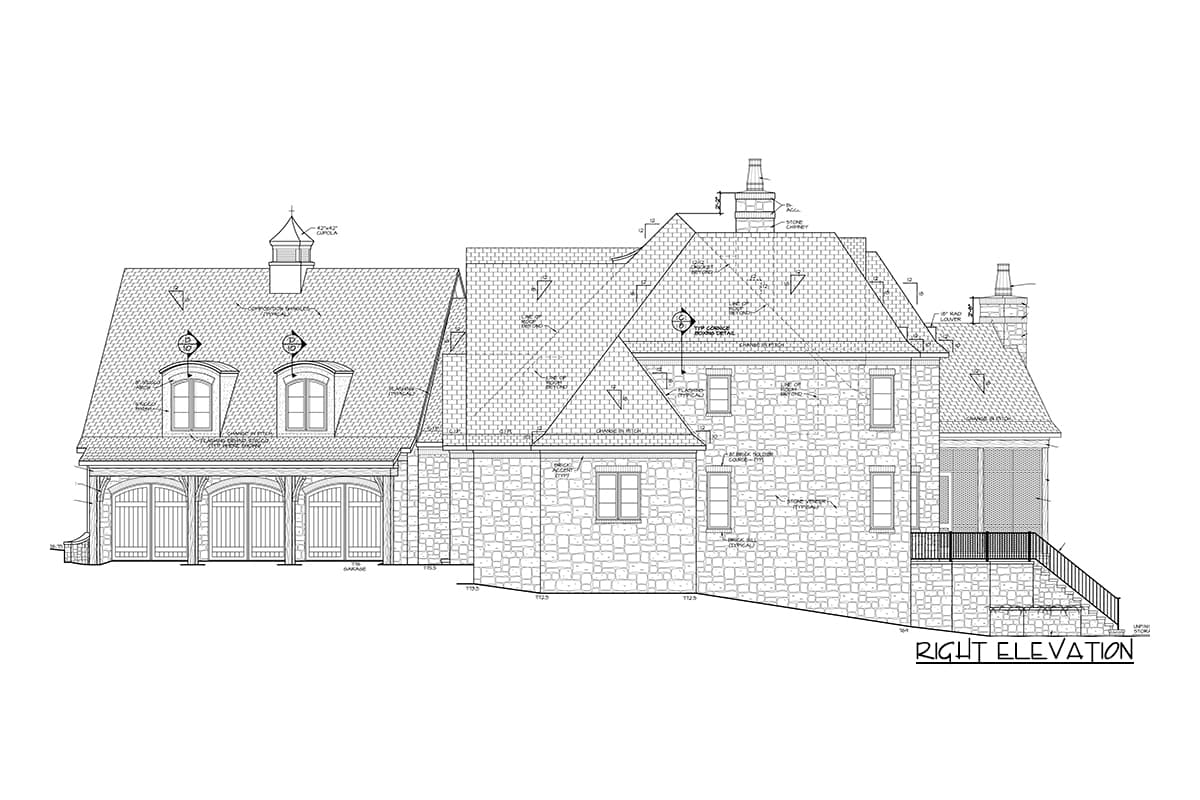 Plan 17789LV: European House Plan with Second Floor Library - Image #4 - European, French Country, Traditional