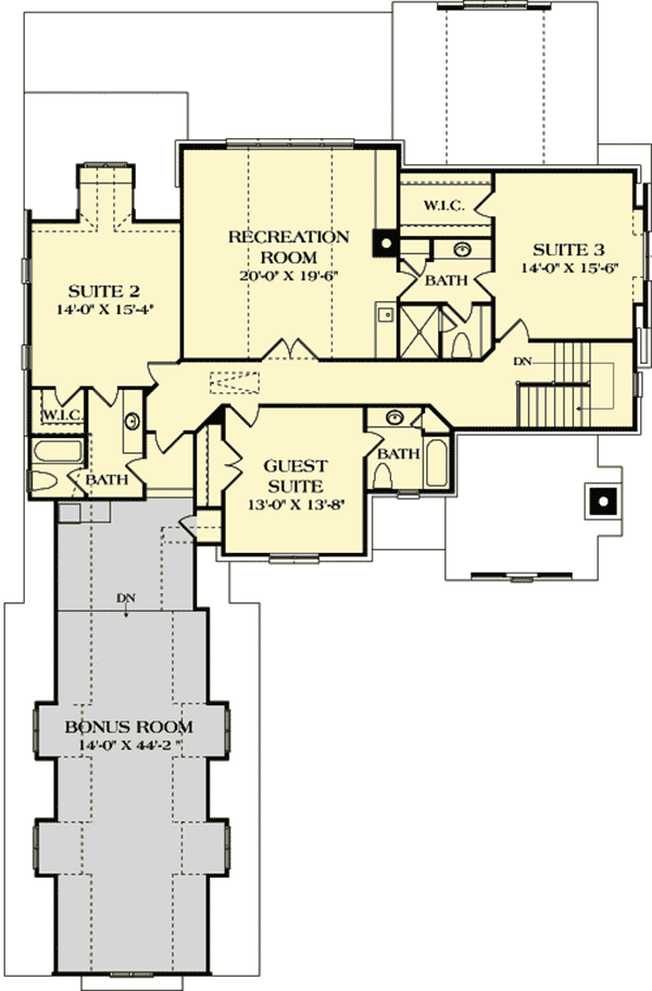 Plan 17798LV: Richly Detailed European House Plan - Floor Plan - 2nd Floor - European, Tudor