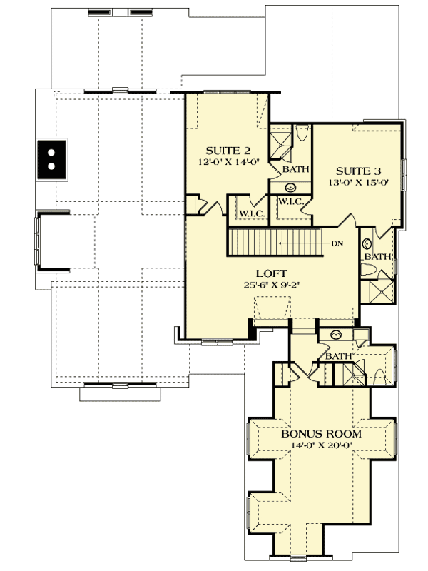 Plan 17801LV: Stunning Open Floor Plan - Floor Plan - 2nd Floor - European, Traditional
