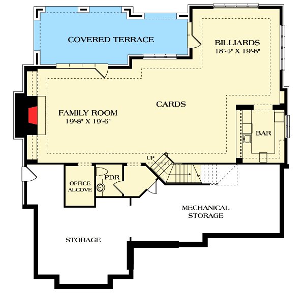 Plan 17801LV: Stunning Open Floor Plan - Floor Plan - Lower Level - European, Traditional