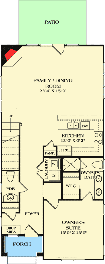 Plan 17807LV: Rustic Craftsman Cottage - Floor Plan - Main Level - Cottage, Craftsman, Northwest