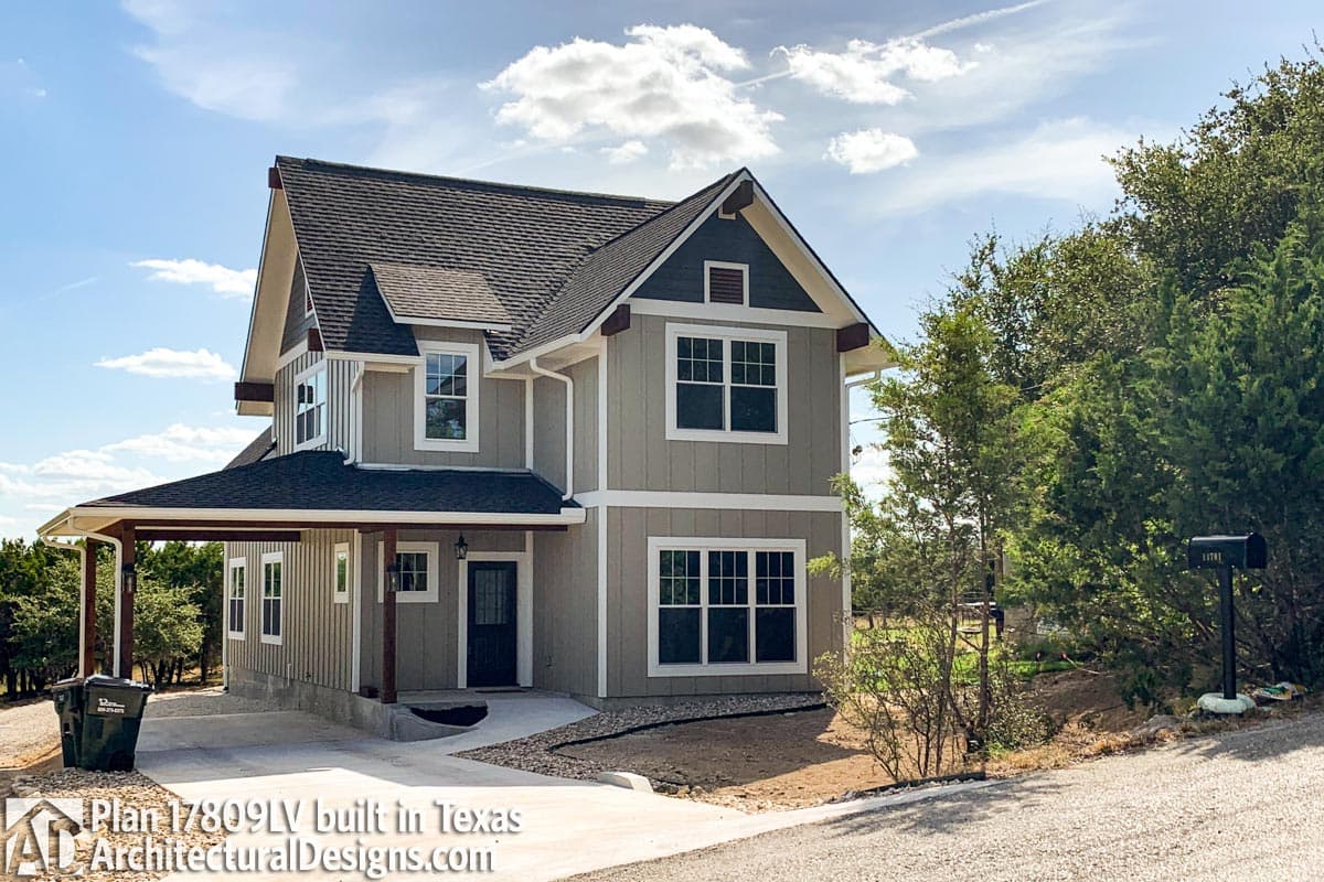 build gallery item - House Plan 17809LV Comes to Life in Texas