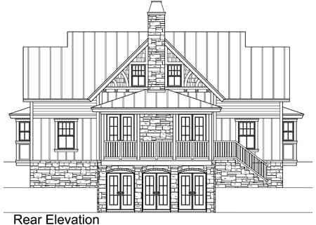 Plan 1788DW: Striking Rustic Vacation House Plan - Image #4 - Coastal, Cottage, Country, Craftsman, Mountain, Rustic, Vacation