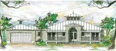 Flexible Florida Cracker-Style House Plan