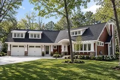 Modern Farmhouse with Barrel Arched Entry - 1457 Sq Ft
