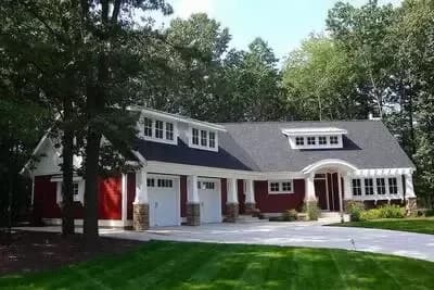 Modern Farmhouse with Barrel Arched Entry - 1457 Sq Ft