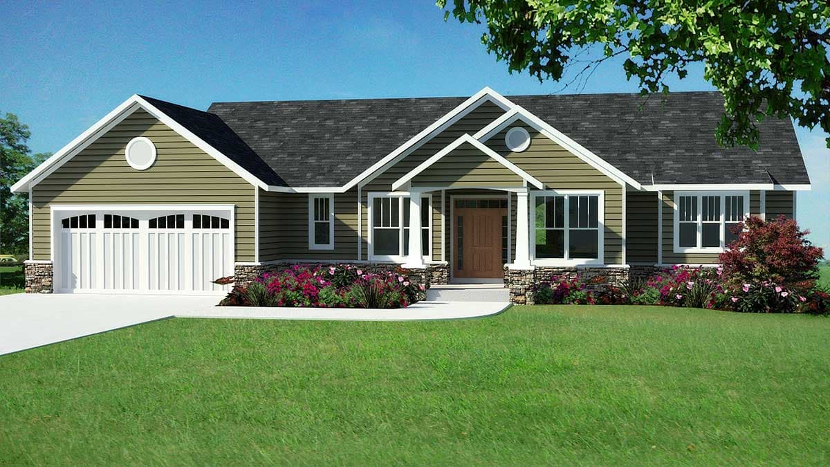 Plan 18230BE: Ranch for the Sloping Lot - 1621 Sq Ft - Image #19 - Ranch