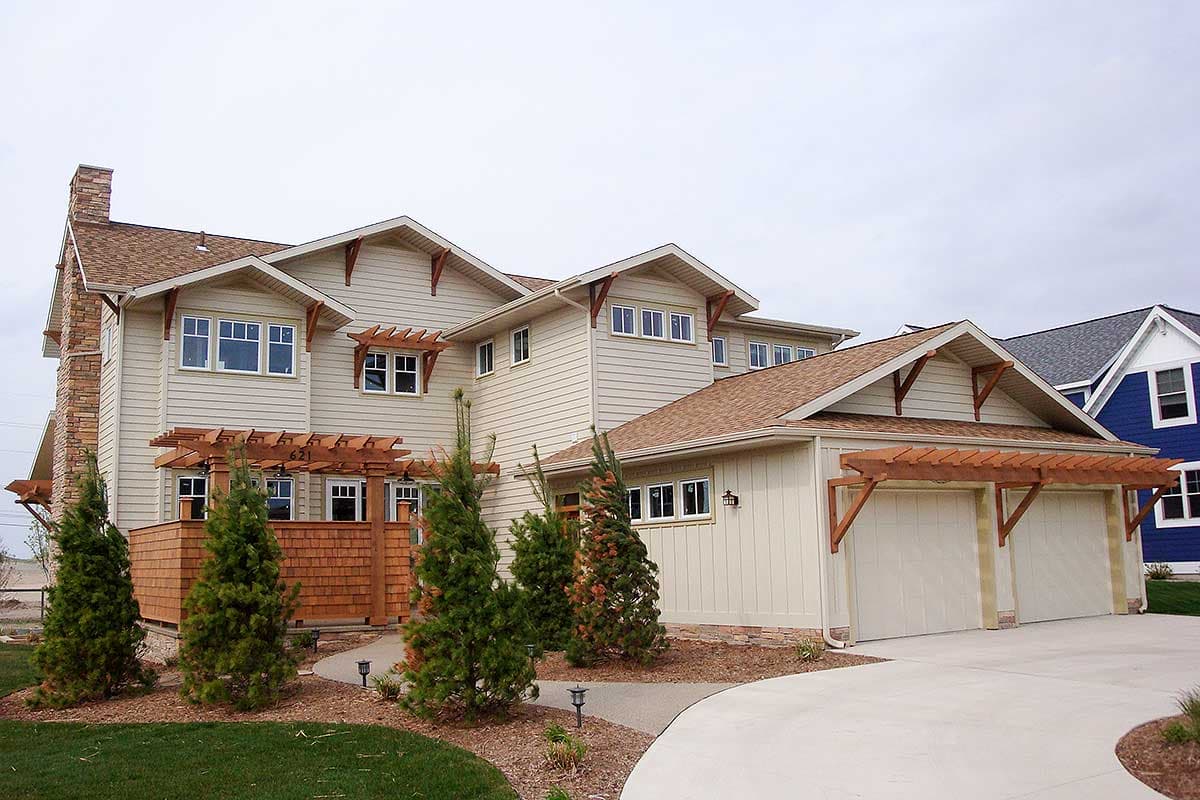 Plan 18235BE: Craftsman with Pergola - Image #6 - Craftsman, Northwest