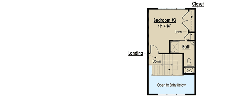 Plan 18243BE: Bungalow with Den-Like Breezeway - 1517 Sq Ft - Floor Plan - 2nd Floor - Bungalow, Cottage, Craftsman, Northwest