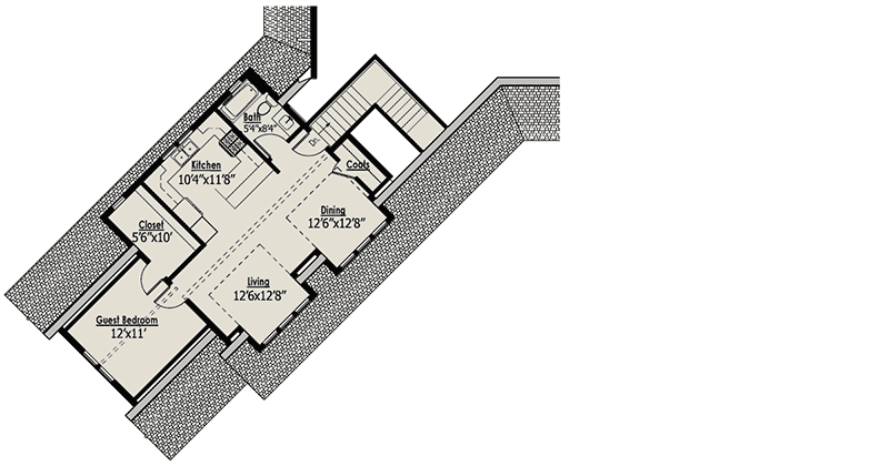Plan 18249BE: Modern Farmhouse with Angled Garage with Apartment Above - 1980 Sq Ft - Floor Plan - Bonus Space - Country, Craftsman, Modern Farmhouse, New American, Traditional