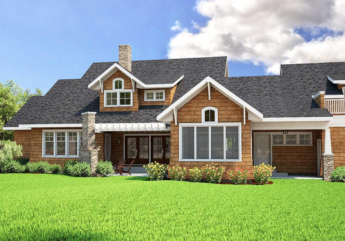 Plan 18252BE: Bungalow House Plan With Bonus Room With Balcony - Image #7 - Bungalow, Country, Craftsman, Northwest