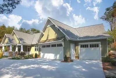 Craftsman Home Plan with Options