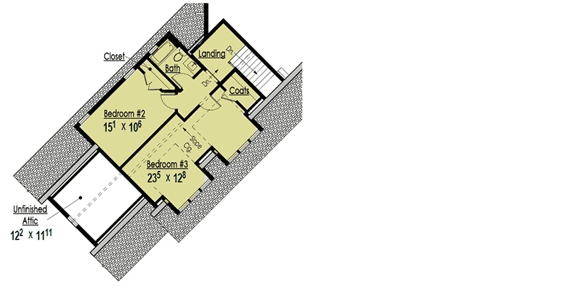 Plan 18260BE: Exclusive 3 Bedroom Custom House Plan - Floor Plan - 2nd Floor - Country, Craftsman, Northwest