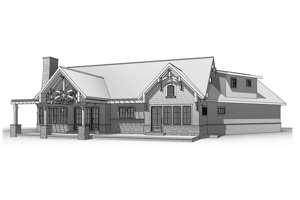 Plan 18264BE: Small and Flexible Mountain Cottage Plan - Image #11 - Cottage, Craftsman, Mountain, Northwest, Rustic