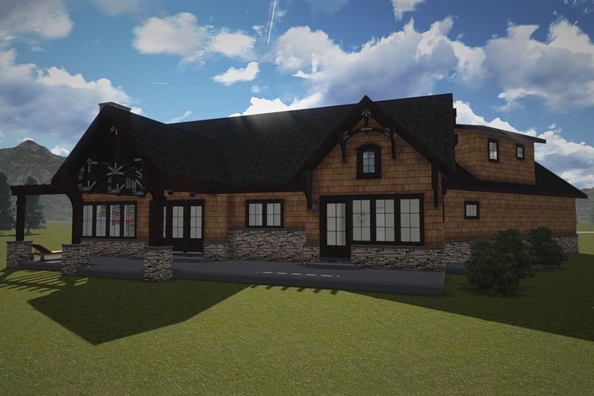 Plan 18264BE: Small and Flexible Mountain Cottage Plan - Image #7 - Cottage, Craftsman, Mountain, Northwest, Rustic