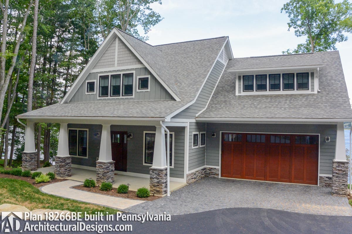 build gallery item - Bungalow House Plan 18266BE comes to life in Pennsylvania 