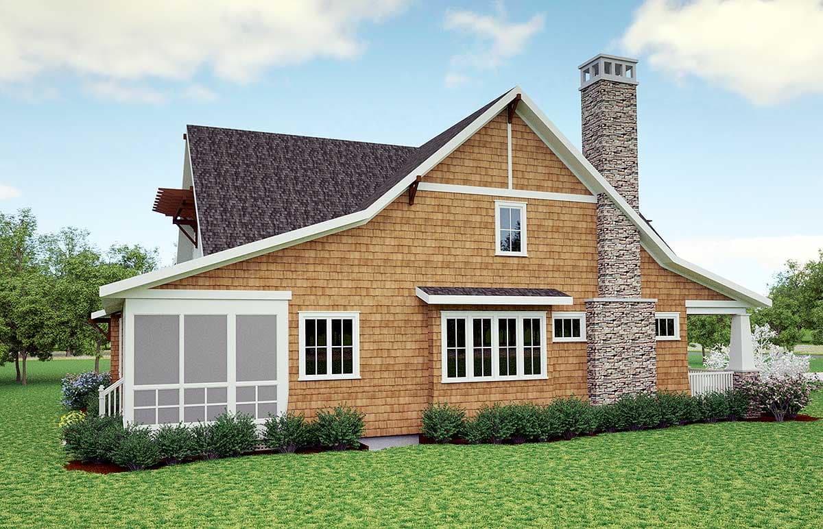 Plan 18266BE: Storybook Bungalow With Screened Porch - 1902 Sq Ft - Image #8 - Bungalow, Cottage, Country, Craftsman, Northwest
