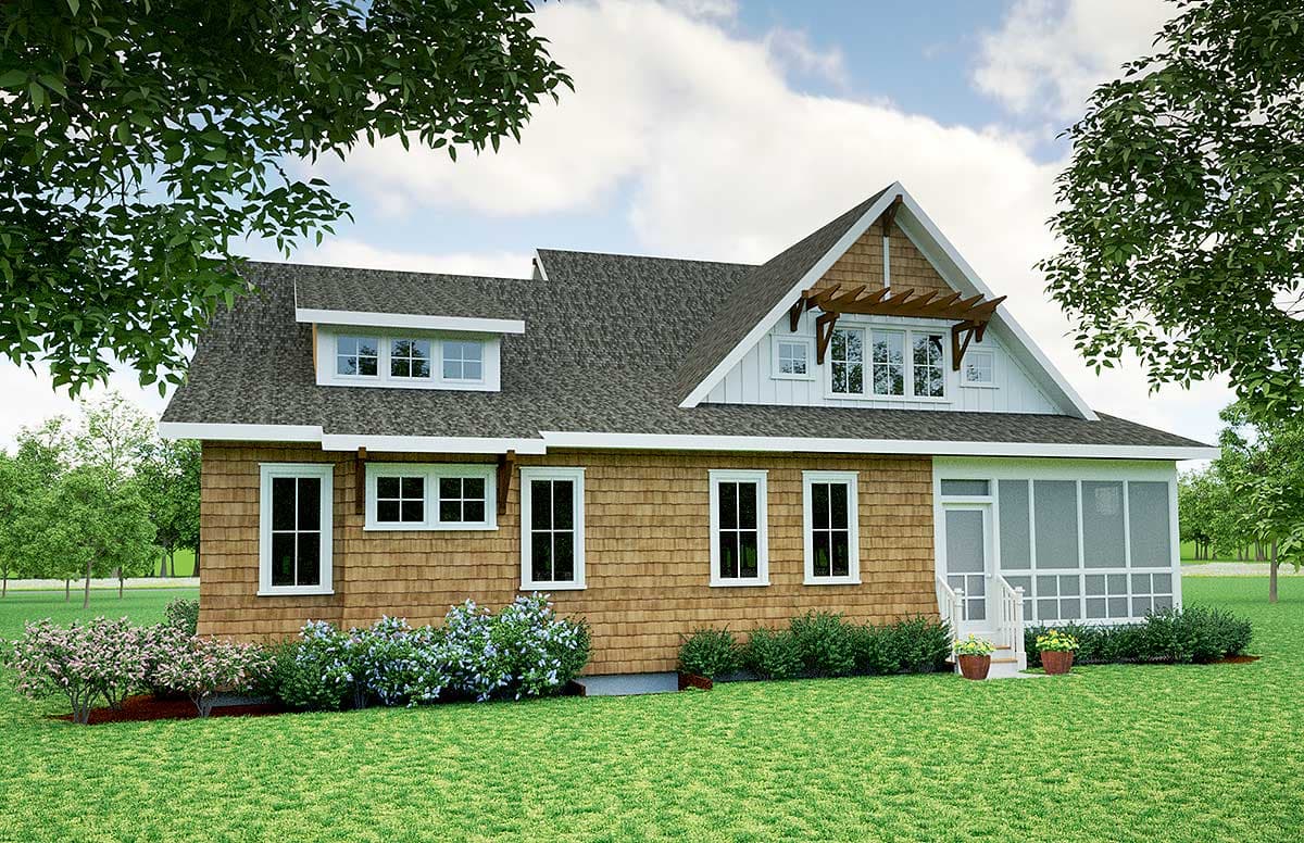 Plan 18266BE: Storybook Bungalow With Screened Porch - 1902 Sq Ft - Image #10 - Bungalow, Cottage, Country, Craftsman, Northwest