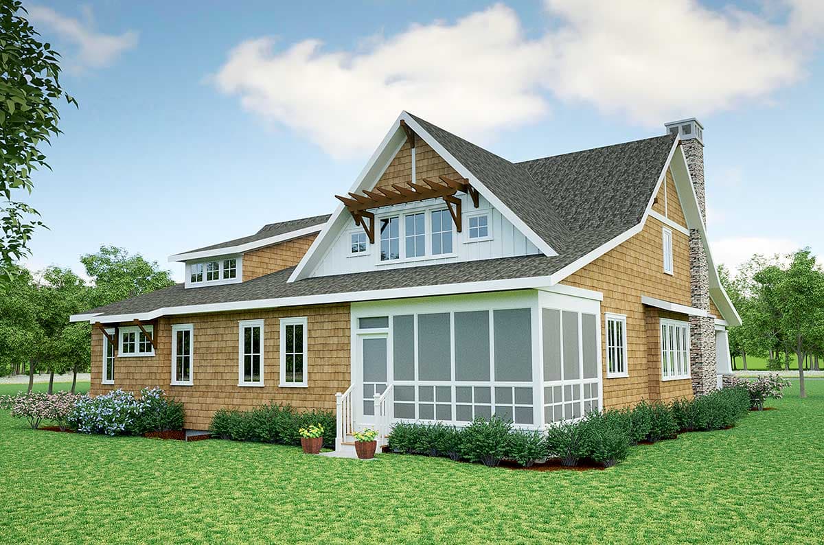 Plan 18266BE: Storybook Bungalow With Screened Porch - 1902 Sq Ft - Image #9 - Bungalow, Cottage, Country, Craftsman, Northwest