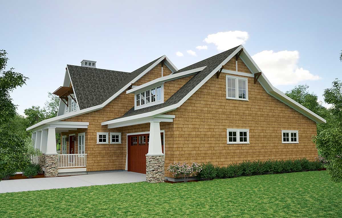 Plan 18266BE: Storybook Bungalow With Screened Porch - 1902 Sq Ft - Image #11 - Bungalow, Cottage, Country, Craftsman, Northwest