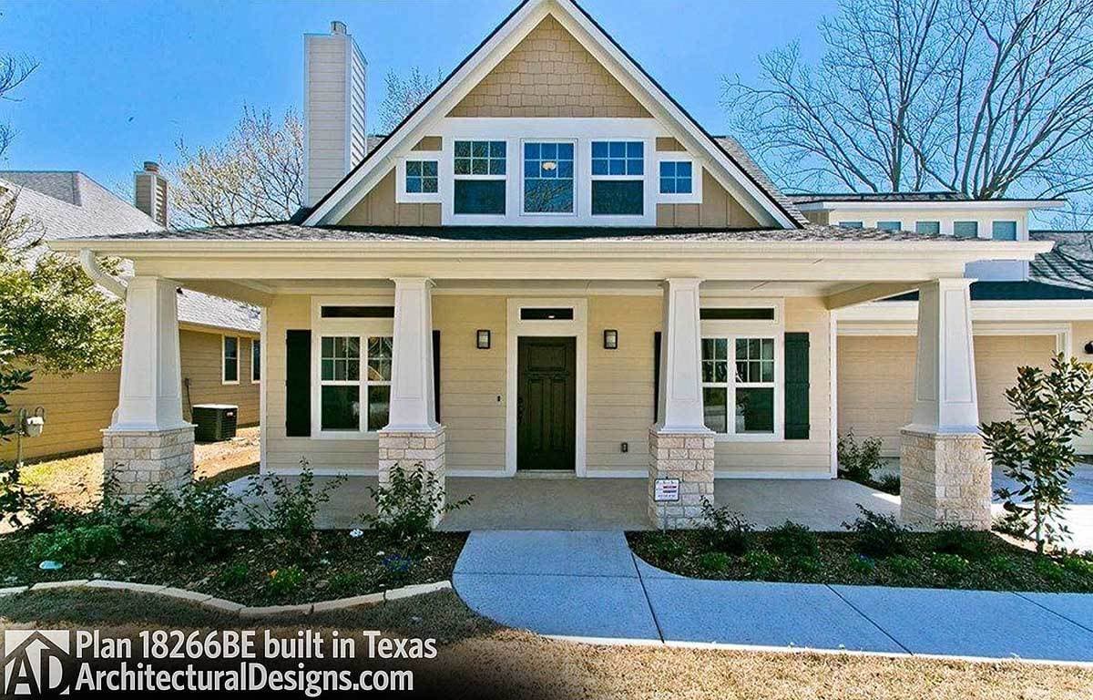 build gallery item - Exclusive Storybook Bungalow House Plan 18266BE comes to life in Texas
