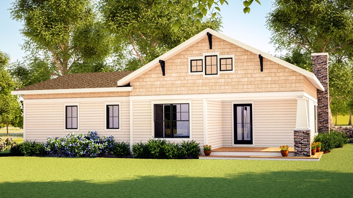 Plan 18267BE: Simply Simple One Story Bungalow - 1199 Sq Ft - Image #10 - Bungalow, Cottage, Craftsman, Northwest, Ranch, Shingle