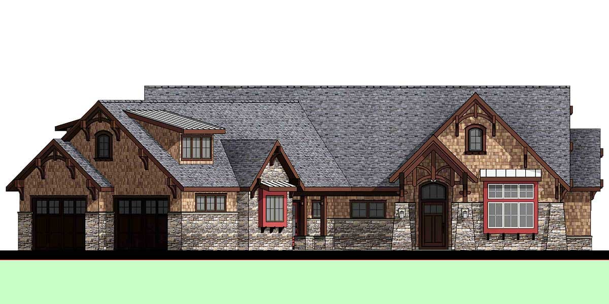 Plan 18268BE: Rustic Mountain Home Plan - Image #7 - Craftsman, Mountain, Rustic, Vacation