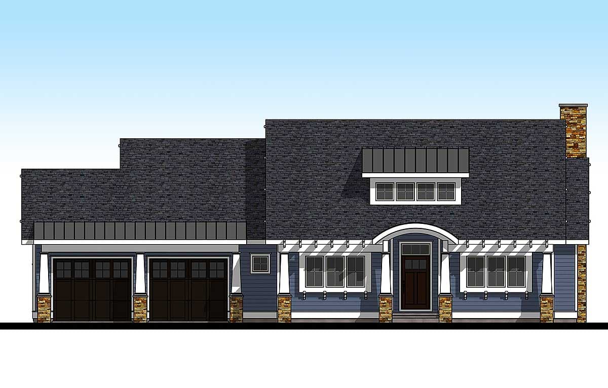 Plan 18269BE: 2 Bedroom Craftsman Home Plan with Barrel Vaulted Covered Entry - 1641 Sq Ft - Image #16 - Craftsman, Modern Farmhouse, New American, Northwest