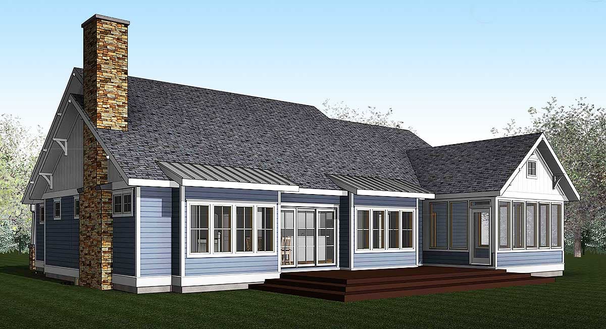 Plan 18269BE: 2 Bedroom Craftsman Home Plan with Barrel Vaulted Covered Entry - 1641 Sq Ft - Image #17 - Craftsman, Modern Farmhouse, New American, Northwest