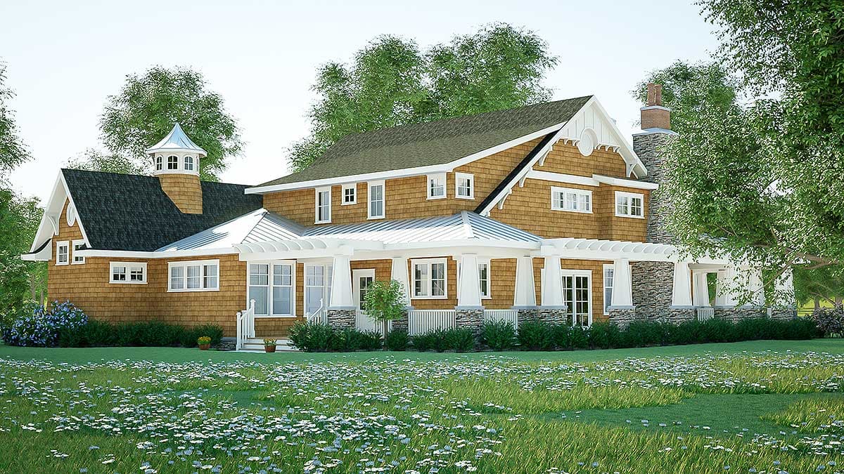 Plan 18270BE: Gorgeous Shingle-Style Home Plan - Image #6 - Country, Craftsman, Shingle