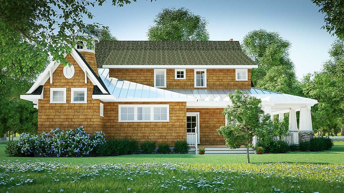 Plan 18270BE: Gorgeous Shingle-Style Home Plan - Image #8 - Country, Craftsman, Shingle