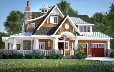 Gorgeous Shingle-Style Home Plan