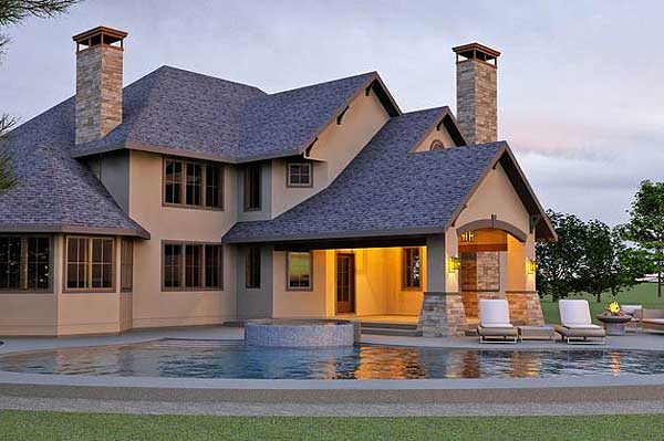 Plan 18272BE: 4-Bed House Plan with 2-Story Great Room - Image #4 - Craftsman, European, Mountain, Transitional