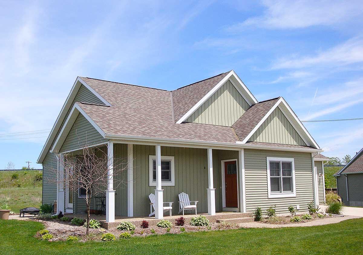 Plan 18275BE: 2 Bed Cottage With Corner Porch - Image #6 - Cottage, Country