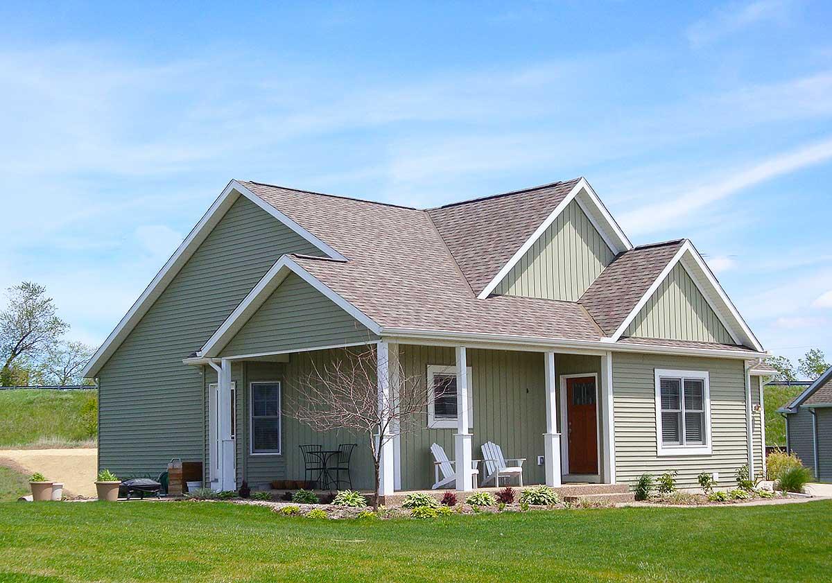 Plan 18275BE: 2 Bed Cottage With Corner Porch - Image #8 - Cottage, Country