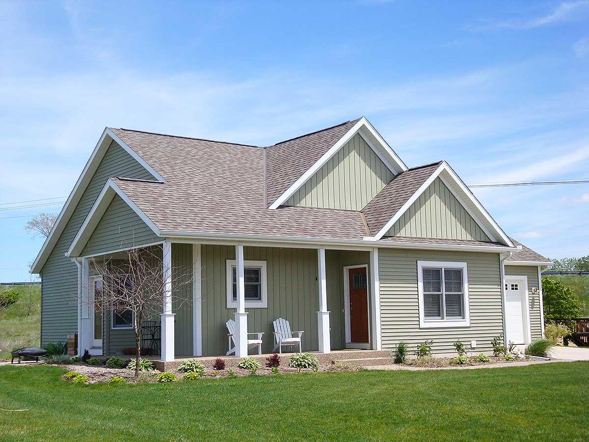 Plan 18275BE: 2 Bed Cottage With Corner Porch - Image #9 - Cottage, Country