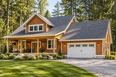Craftsman Bungalow House Plan with 4-Beds and 2-Car Garage